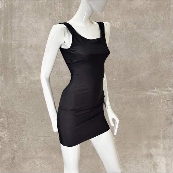 Maidenform Dresses & Skirts - Dark Gray Bodycon Mini Dress Stretch Slip Dress Size S Minimalist Shapewear